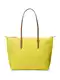 Lauren Ralph Lauren Shopper torba 'KEATON'  smeđa / limeta zelena / zlatna