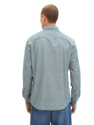 TOM TAILOR Hemd Langarm in feiner Cordoptik taubenblau