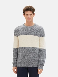 TOM TAILOR Pullover creme/nachtblau