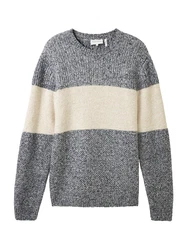 TOM TAILOR Pullover creme/nachtblau