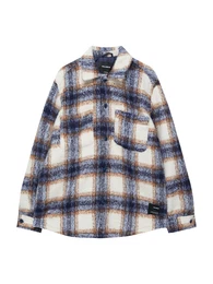 Jacke beige / karamell / violettblau / offwhite