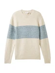 TOM TAILOR Pullover creme/blaumeliert