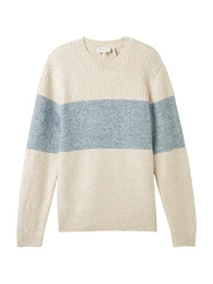 Pullover creme / blaumeliert