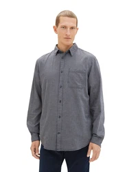 TOM TAILOR Hemd marine/grau