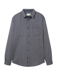 TOM TAILOR Hemd marine/grau