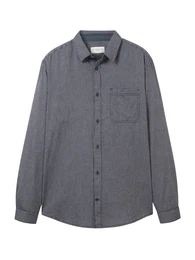 Hemd marine / grau