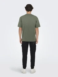 ONLY & SONS T-Shirt Fred dunkelgrn