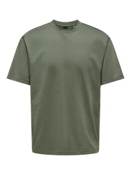 ONLY & SONS T-Shirt Fred dunkelgrn