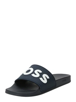 BOSS Badeschuh Kirk navy/weiß