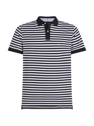 Poloshirt rot / schwarz / wei
