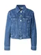 Karl Lagerfeld Prehodna jakna 'ikonik'  moder denim / črna / srebrna