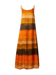 Šaty 'LEVA' khaki / oranžová / černá