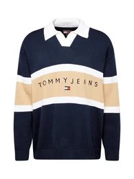 Pullover beige / navy / knallrot / wei