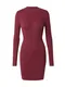 HOLLISTER Pletena haljina  burgund