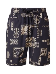 Shorts 'City Relax' beige / schwarz
