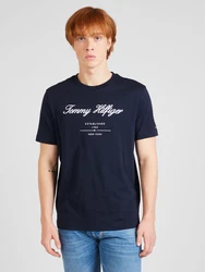 TOMMY HILFIGER T-Shirt dunkelblau/rot/weiß
