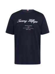 TOMMY HILFIGER T-Shirt dunkelblau/rot/weiß