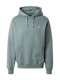 Sweatshirt smaragd / wei