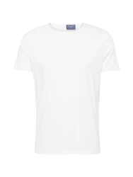 OLYMP T-Shirt Casual mit Rollkante am Ausschnitt 560142