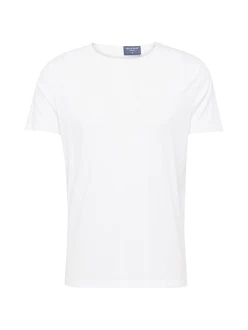 OLYMP T-Shirt Casual mit Rollkante am Ausschnitt 560142