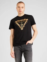 GUESS T-Shirt gold/schwarz