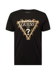 GUESS T-Shirt gold/schwarz