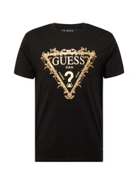 T-Shirt gold / schwarz