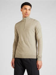 SELECTED HOMME Rundhalspullover Berg pastellgrn