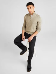 SELECTED HOMME Rundhalspullover Berg pastellgrn