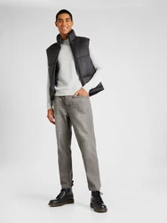 SELECTED HOMME Rundhalspullover SLHDANE hellgrau