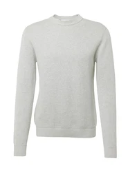 SELECTED HOMME Rundhalspullover SLHDANE hellgrau