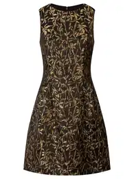 Koktejlové šaty zlatá / černá