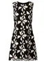 Černé Květované Pouzdrové Šaty image