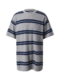 T-Shirt 'Covana' dunkelblau / grau / wei