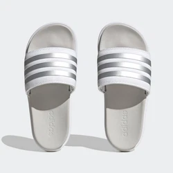 ADIDAS PERFORMANCE Pantolette 'Adilette' silber/weiß
