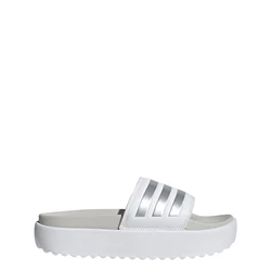ADIDAS PERFORMANCE Pantolette 'Adilette' silber/weiß