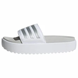 ADIDAS PERFORMANCE Pantolette 'Adilette' silber/weiß