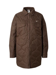 Přechodná bunda 'ESSNTL' tmavě hnědá / bílá