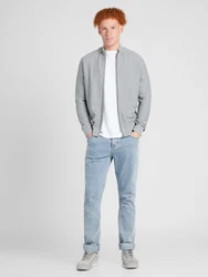 OLYMP Strickjacke 530246 graumeliert