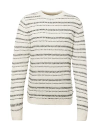 Pullover grau / schwarz / wollweiß