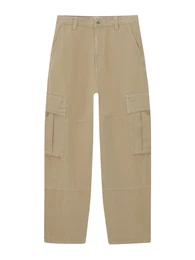 Hose dunkelbeige