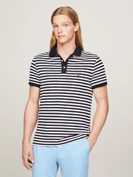 Tommy Hilfiger Poloshirt Core 1985 1985 SLIM POLO nachtblau/weiß