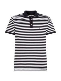 Poloshirt nachtblau / wei