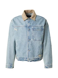 Jacke blue denim / cappuccino