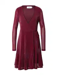 Šaty 'Mallus' vínově červená / stříbrná