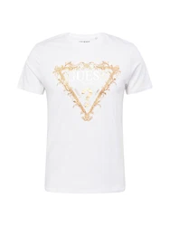 GUESS T-Shirt gelb/gold/weiß