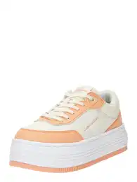 Jeans Tenisky oranžová / bílá