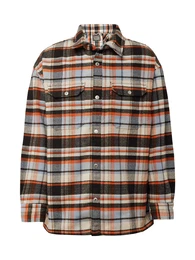 LEVI'S bergangsjacke 'Lakeshore Overshirt' hellblau / orange / schwarz