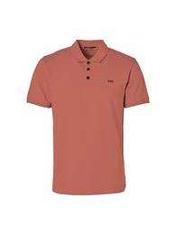 Poloshirt melone / schwarz