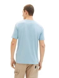 TOM TAILOR T-Shirt mit Frontprint navy/hellblau